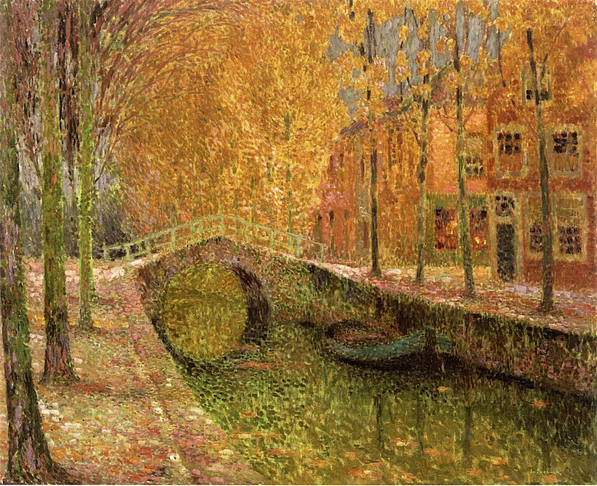Henri Le Sidaner - Canale di Delft, 1905